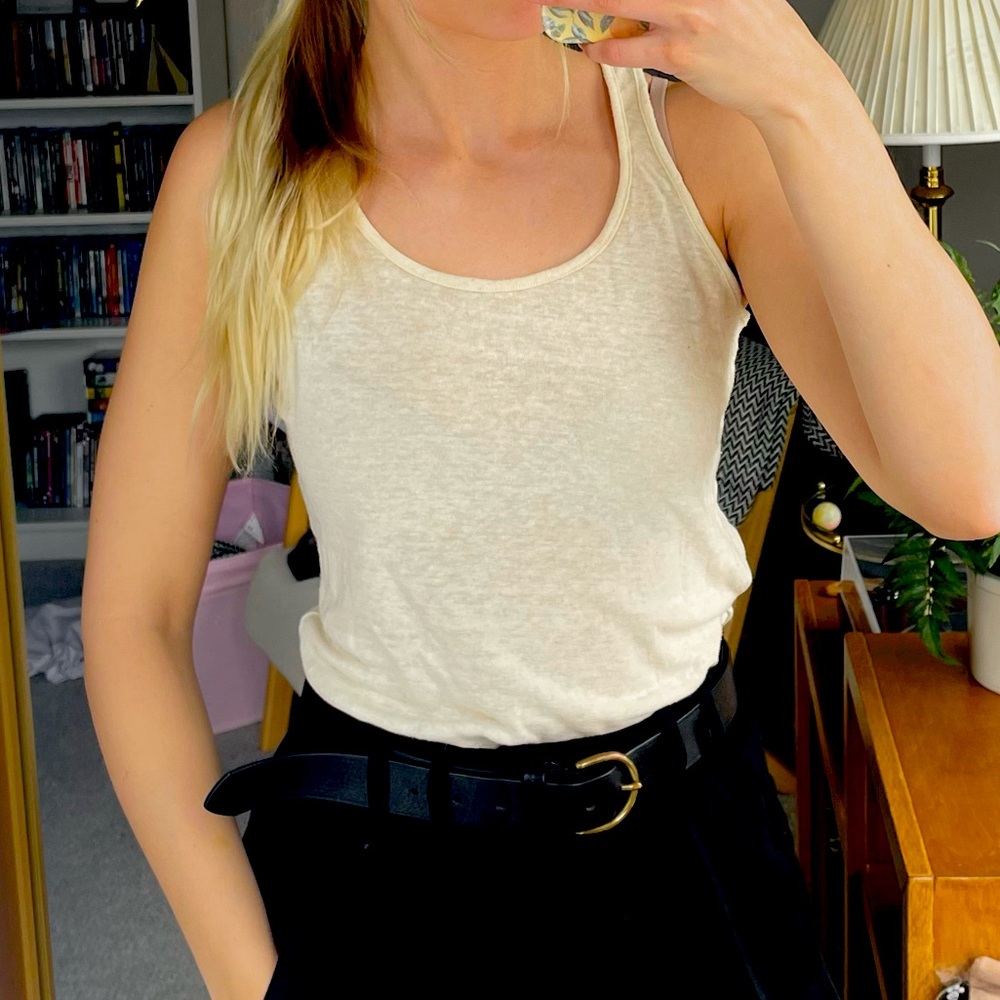 Women's Cream Tank Top
